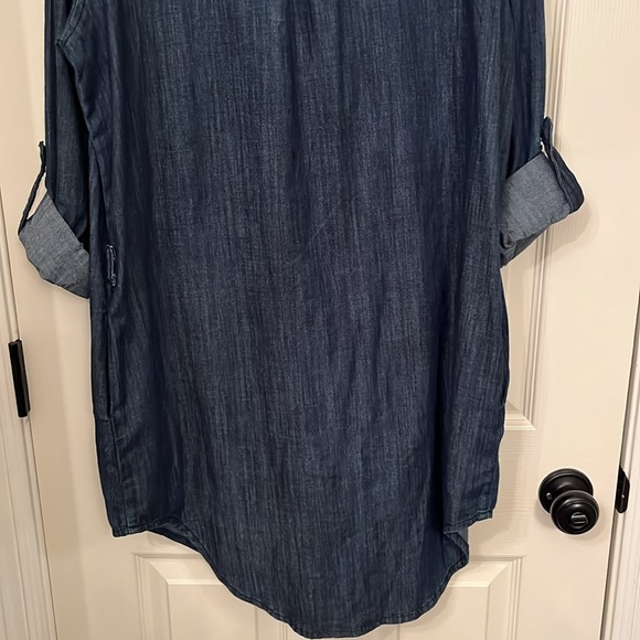 Judy Blue Denim Button Up Dress Size Medium - Picture 7 of 12